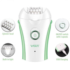 VGR-V-705 Compact Professional Cordless Women Epilator