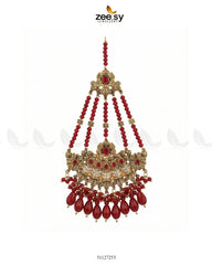 Antique Bloom Pearl Cascade Jhumar - Zeesy Jewellery