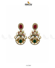 Prismatic Floral Crystal Earrings - Zeesy Jewellery