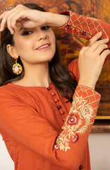 Joy Pret By Zaaviay Stitched Dahlia (Two Piece)