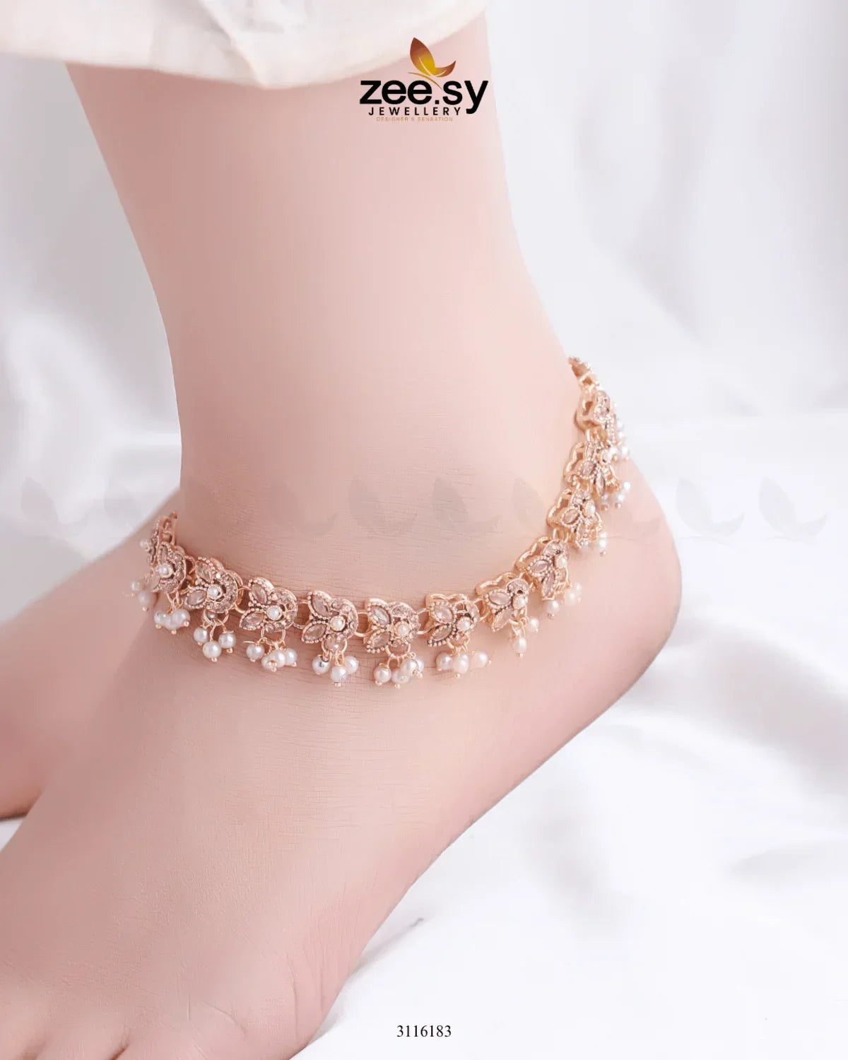 Nemesia Anklets Champagne - Zeesy Jewellery