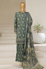 Malika By Sada Bahar Stitched 3 Piece Emb Festive Vol-04 Collection'2025-D-202-Green