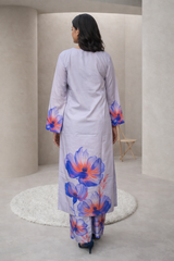 MG Casuals by Madiha Gohar Stitched Summer Suit-Indigo - 2pc Printed Coord Set
