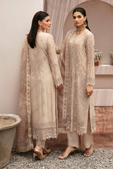 Kashish By Ramsha Unstitched 3 Piece Weightless Chiffon Vol-02 Collection'2024-K-202