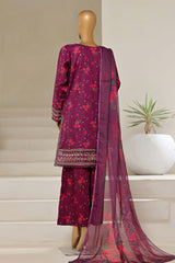Malika By Sada Bahar Stitched 3 Piece Emb Festive Vol-04 Suit-D-203-Purple