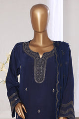 Khombi Stitched 3 Piece Luxury Formals Suit-Symphony-206 N.Blue