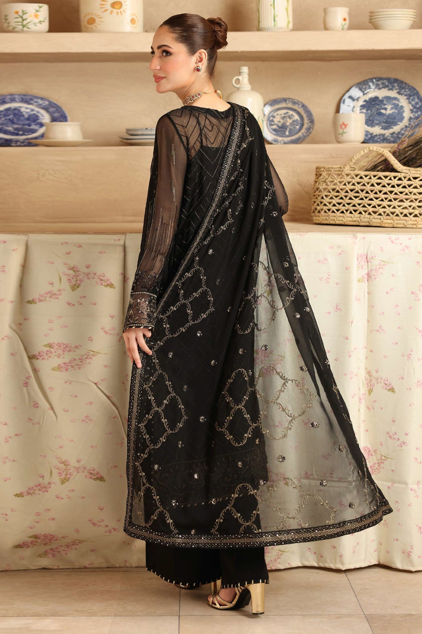 Sonehri by Ramsha Unstitched 3 Piece Chiffon Vol-02 Collection'2025-BB-206