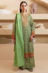 Zellbury Unstitched 3 Piece Lawn Vol-07 Suit-WUS-30207