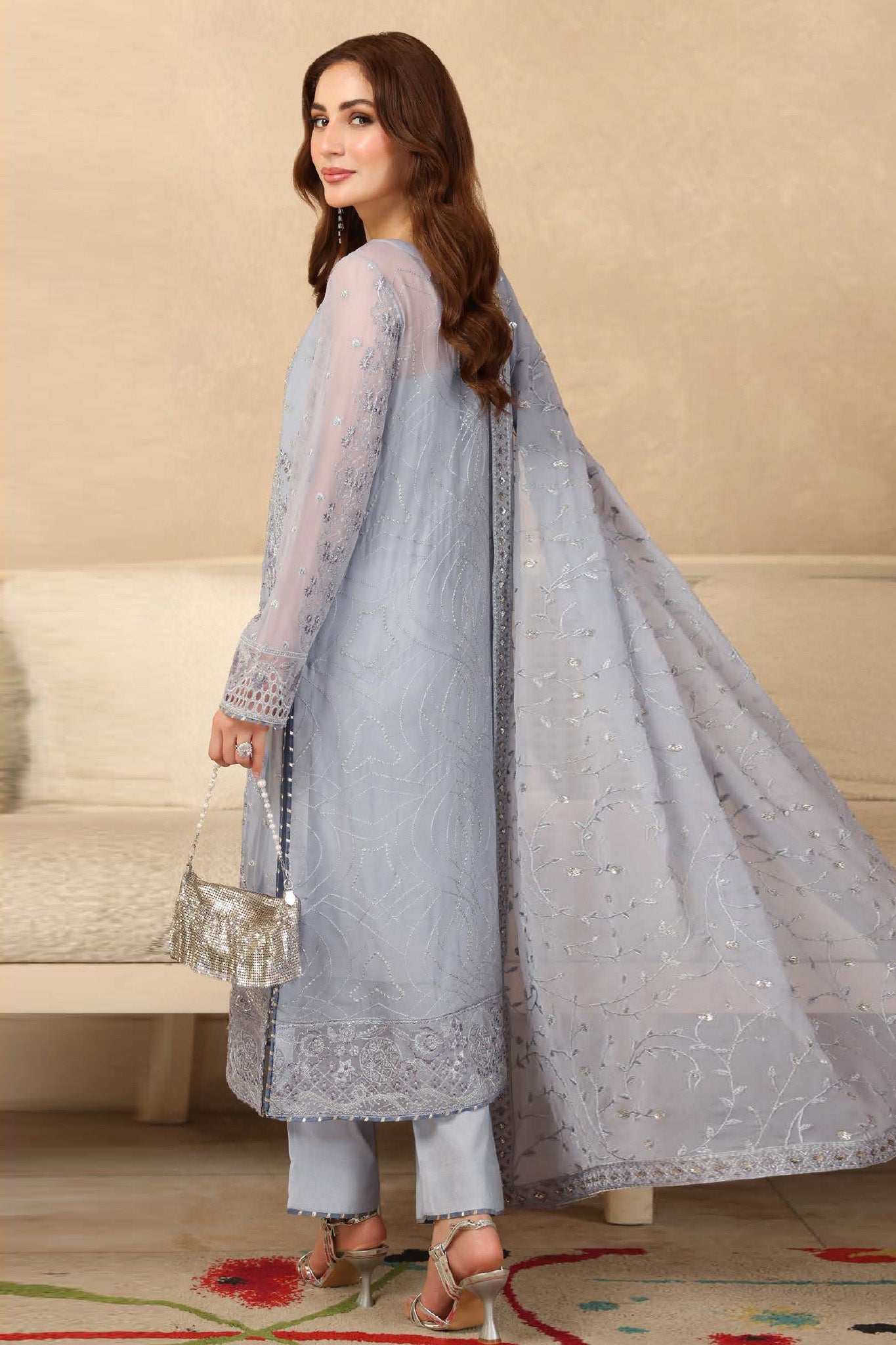 Sonehri by Ramsha Unstitched 3 Piece Chiffon Vol-02 Collection'2025-BB-208