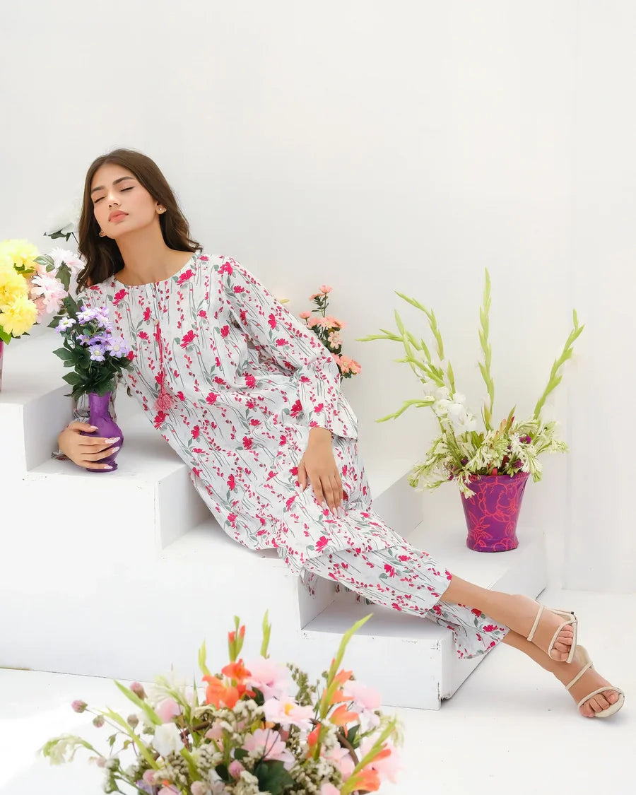 Dhaga Stitched 2 Piece Lawn Collection'2025-Matching separate 0020