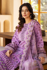 Zarwisha By Humdum Unstitched 3 Piece Digital Printed Emb Lawn Collection'2025-D-09
