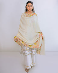 Ayla Studio Embroidered Pashmina Shawl-Luana
