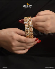Candytuft Bangles Champagne - Zeesy Jewellery
