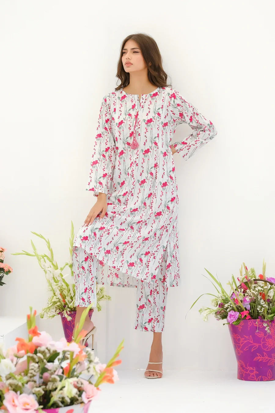 Dhaga Stitched 2 Piece Lawn Collection'2025-Matching separate 0020