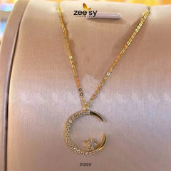 Chandi Moon Pendant - Zeesy Jewellery