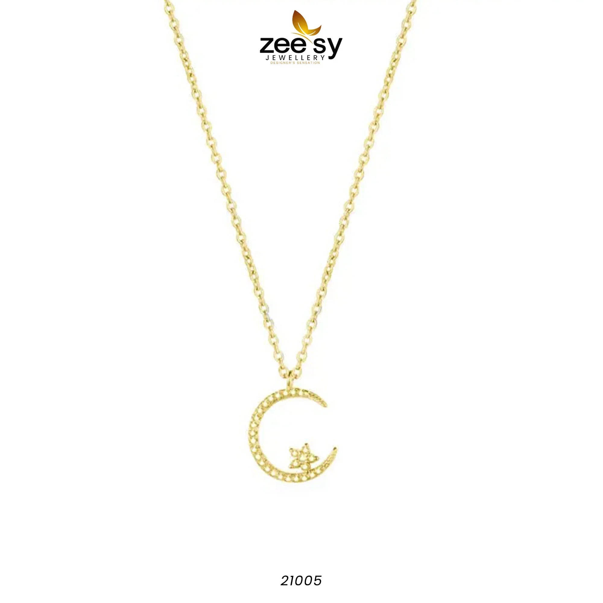 Chandi Moon Pendant - Zeesy Jewellery