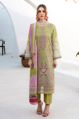 Ghazal By Ramsha Unstitched 3 Piece Luxury Lawn Vol-02 Suit-G-210
