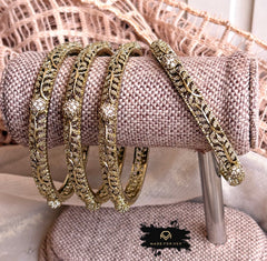 Made For Her-Elara Edge Zircon Bangles - Size 2.8 - KKB1004