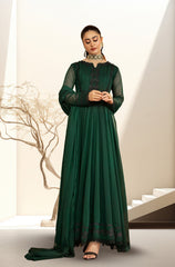 Kalidaar Frocks By Asma & Sidra Stitched Formals Suit-ZOYA (Plain Chiffon Frock)
