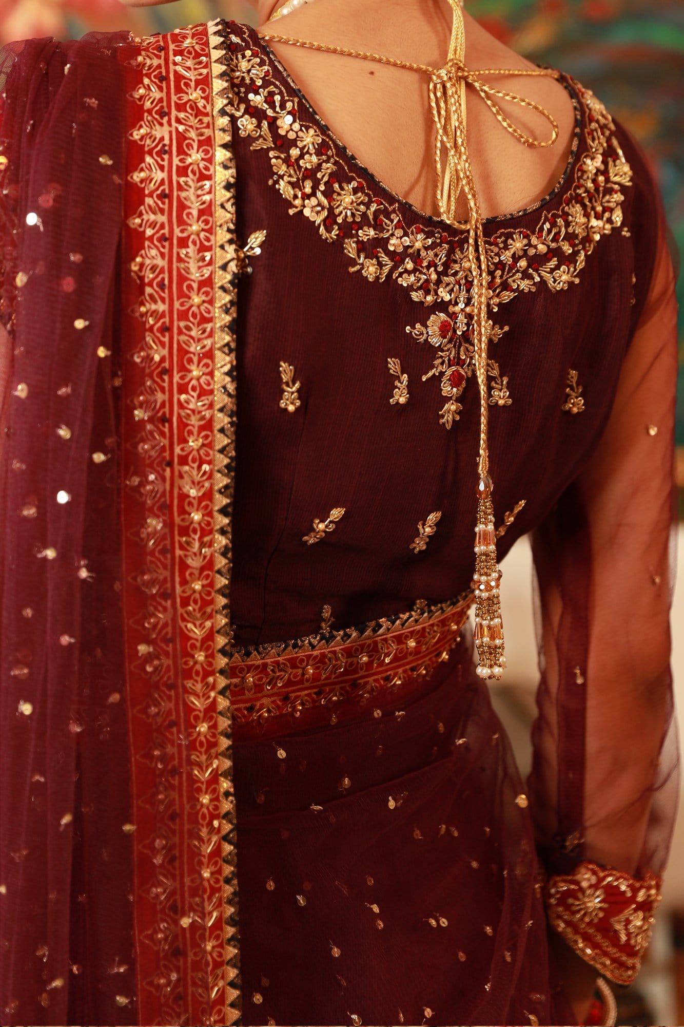 Neher By Zaaviay Stitched Shadmani (Ready To Wear - Three Piece)