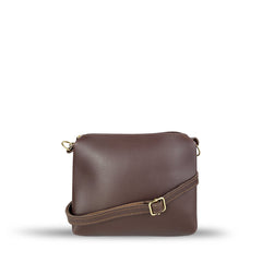 Crimson Pouch Choco women's handbag in choco by Bag X