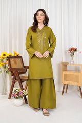 Tiraz Stitched 2 Piece Summer Suit-Bakht