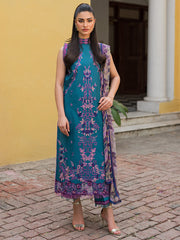 Wisteria by Roheenaz Unstitched 3 Piece Summer Lawn V-II Suit-22-B-Shirin