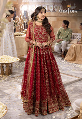 Asim Jofa Shehnai Festive Ajsh-06 Embroidered Net 3 Pcs