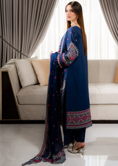 Meerak Stitched 3 Piece Emb Lawn Suit-Niva
