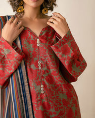 Ayla Studio Striped Allore-Dupatta