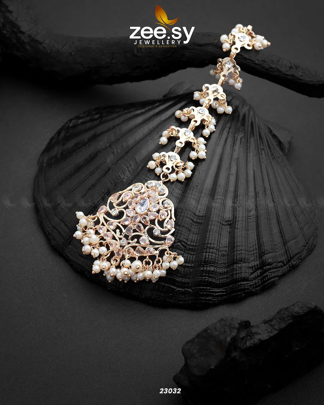 Elegance Bindiya White - Zeesy Jewellery