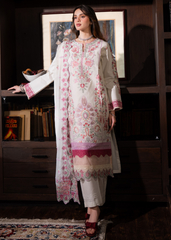 Meerak Stitched 3 Piece Emb Lawn Suit-AUREMYST