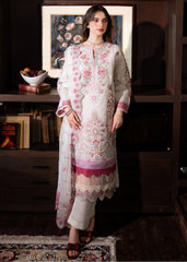 Meerak Stitched 3 Piece Emb Lawn Suit-AUREMYST