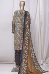 Bin Saeed Stitched 3 Piece Printed Cotton Vol-01 Suit-WC-2364-Multi