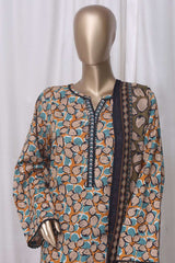 Bin Saeed Stitched 3 Piece Printed Cotton Vol-01 Suit-WC-2364-Multi