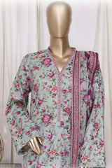 Bin Saeed Stitched 3 Piece Printed Cotton Vol-01 Collection'2025-WC-2376-Mint