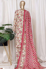 Bin Saeed Stitched 3 Piece Printed Cotton Vol-01 Suit-WC-2377-Skin
