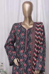 Bin Saeed Stitched 3 Piece Printed Cotton Vol-01 Suit-WC-2378-Black
