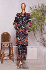 Bin Saeed Stitched 2 Piece Exc Co Ords Cotton Vol-02 Suit-WC-2384-Black