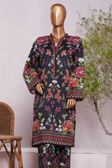 Bin Saeed Stitched 2 Piece Exc Co Ords Cotton Vol-02 Suit-WC-2384-Black