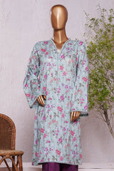 Bin Saeed Stitched 2 Piece Exc Co Ords Cotton Vol-02 Suit-WC-2385-Ferozi