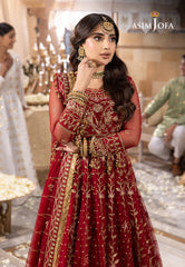 Asim Jofa Shehnai Festive Ajsh-06 Embroidered Net 3 Pcs