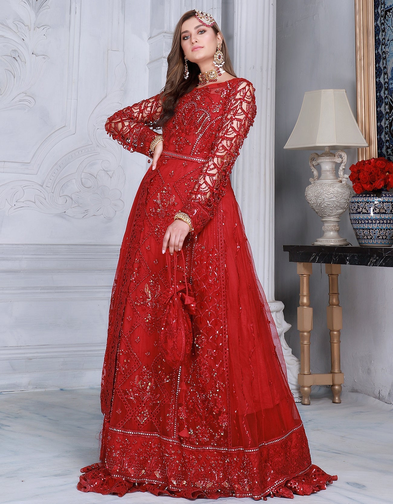 Mahermah By Emaan Adeel Unstitched 3 Piece Formals Collection'2024-MB-01