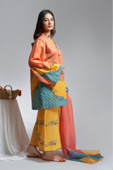 The Affordables By Mariam Malik Unstitched 3 Piece Digital Printed Lawn Collection'2025-Amber