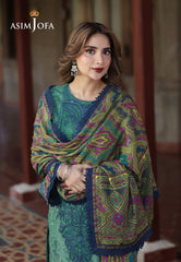 Asim Jofa Winter Collection Ajuw-24 Embroidered Viscose 3 Pcs