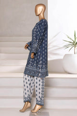 Bin Saeed Stitched 2 Piece Co Ords Cotton Collection'2025-WC-2401-Blue
