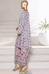 Bin Saeed Stitched 2 Piece Co Ords Cotton Suit-WC-2404-Purple