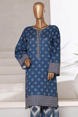 Bin Saeed Stitched 2 Piece Co Ords Cotton Suit-WC-2405-Blue