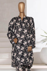 Bin Saeed Stitched 2 Piece Co Ords Cotton Suit-WC-2406-Black