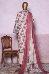 Bin Saeed Stitched 3 Piece Printed Cotton Vol-03 Suit-WC-2413-Skin